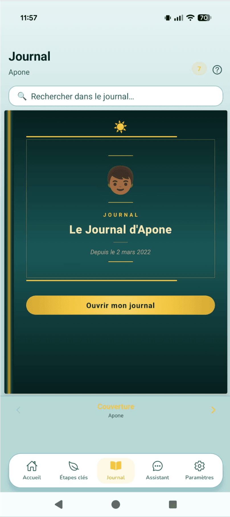 Journal de souvenirs Ysea